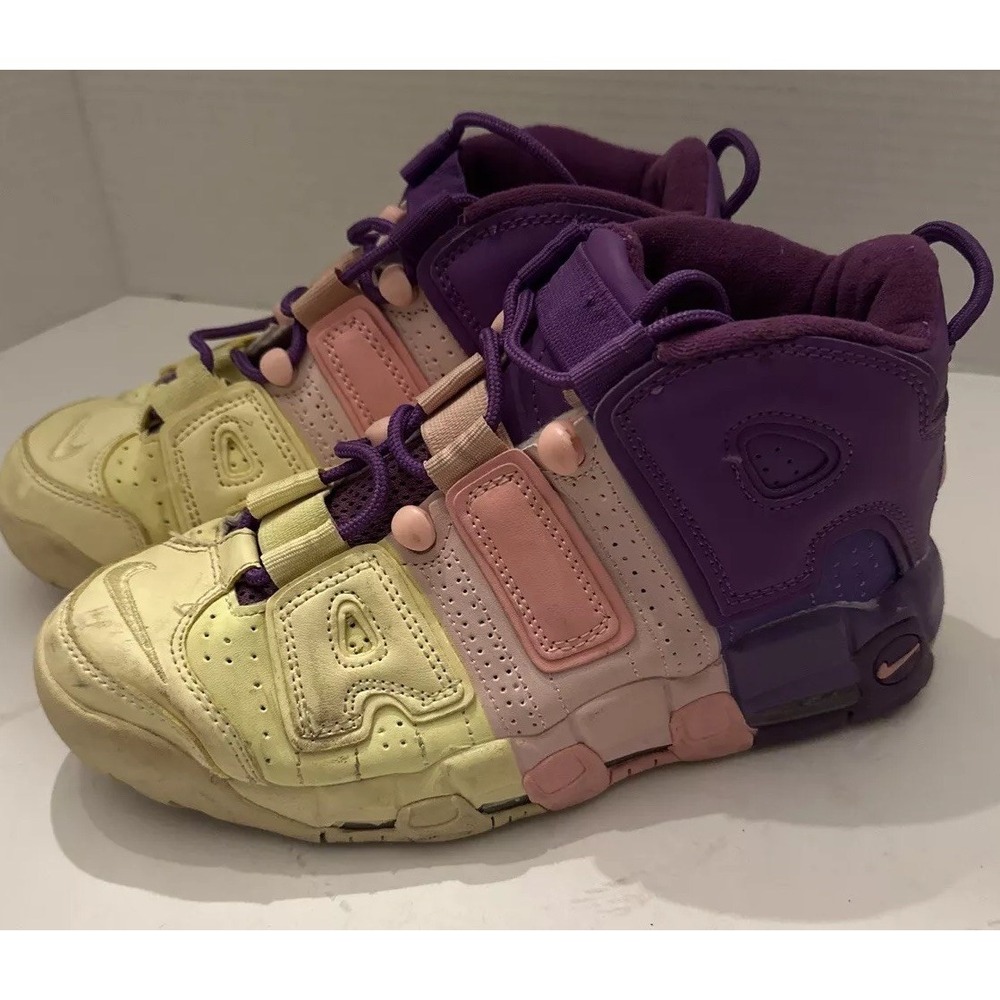Nike Air More Uptempo GS Lucky Charms Sneakers Youth Size Us 8 Shoes AV8237-800
